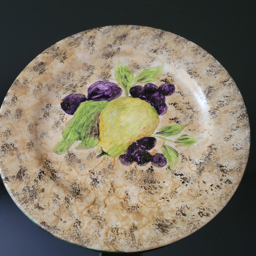 Hand painted plate by Jennell Trulove Listed‎ Artist OOAK See Photos